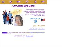Tablet Screenshot of corvalliseyecare.com